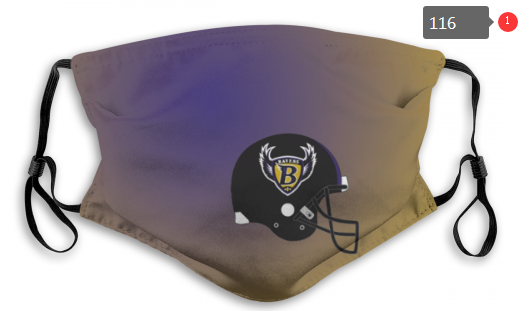 NFL Baltimore Ravens #6 Dust mask with filter